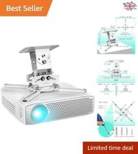 Image of Projector Ceiling Mount - Universal Fit, Heavy-Duty, Easy Installation