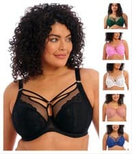 Image of Elomi Brianna Bra Plunge Underwired Non Padded Comfortable Womens Lingerie 8080