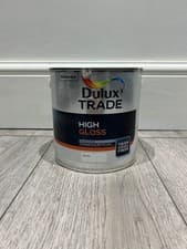 Image of Dulux Trade High Gloss White Paint 2.5L
