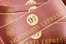 Image of Harry Potter Hogwarts Express Platform 9 3/4 Train Sign Wall Poster (USA Seller)