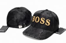Image of Hugo Boss Adjustable Baseball Hat One Size Fits All Embroidered Logo Snapback
