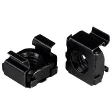 Image of StarTech M6 Cage Nuts - 100 Pack Black