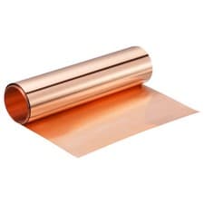 Image of Copper Sheet Roll 3500mm x 200mm x 0.08mm 99.9% Pure Copper Metal Foil Plate
