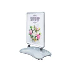 Image of Deflecto A1 Water Based Pavement Display Board with Snap Frame Silver PPA100S