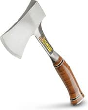 Image of Estwing E24A Sportsmans Axe Hatchet 14" Leather Grip Steel Camping Tool + Sheath