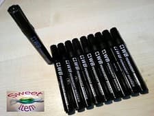 Image of Black Quality Bullet Tip PERMANENT Marker Pens