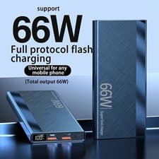 Image of Power Bank 1000000mAh Portable 66W USB Fast Phone Charger Battery LED Display