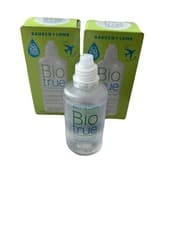 Image of Biotrue Multi-Purpose Travel Contact Lens Solution, 100 ml Flight Pack Bundle X3