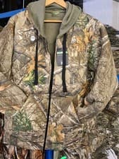 Image of NEW MENS CASUAL JUNGLE PRINT HEAVY DUTY FLEECE LINED PADDED HOODIES JACKET