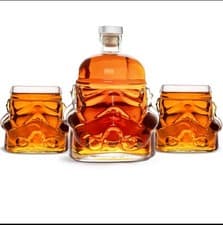 Image of Official Stormtrooper Decanter & Glasses Set – Star Wars Gift - 750ml - Whiskey