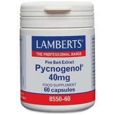 Image of Lamberts Pycnogenol 40mg Capsules (60)  BBE 12/2028