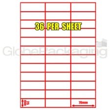 Image of WHITE A4 SELF ADHESIVE ADDRESS LABELS INKJET LASER COPIER PRINTER STICKY PEEL