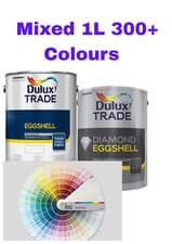 Image of DULUX PAINT ALL COLOURS MIXED TO ORDER - 1L IN EGGSHELL or DIAMOND EGGSHELL