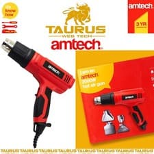 Image of 2000W AMTECH Heat Gun Hot Air Remove Paint Varnish & Adhesives DIY UK FREE P&P