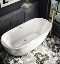 Image of Freestanding Bath 1650x750cm White Double-Ended Brand New