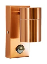 Image of Outdoor Light Copper Leto Spot IP44 PIR Motion Sensor Zink ZN-37938-COP