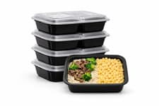 Image of Elite® 32oz 1 Compartment Meal Prep & Food Storage Containers Reusable with Lids