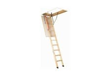 Image of Loft Ladder Timber Pre Assembled FAKRO 55x110 Pre Assembled 3 Section Inc Hatch
