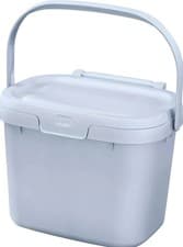 Image of Addis Eco Range Compost Caddy Light Grey 4.5L Kitchen Food Waste Bin Recycled
