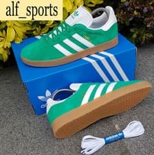 Image of ❤ BNWB & Genuine Adidas Originals ® Gazelle Suede Trainers in Green UK Size 10