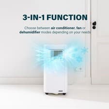 Image of Princess 3-in-1 Portable Air Conditioner 7000 BTU | Cooler, Dehumidifier, Fan