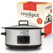 Image of Crock-Pot Sizzle & Stew Digital Slow Cooker | 6.5 L (8+ People) | Removable