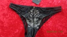 Image of ANN SUMMERS BLACK/NUDE BRIEFS SIZE 14 NWT 'BETWEEN SHEETS'