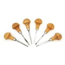 Image of 580006 Stubai 6 Piece Palm Wood Carving Tool Set