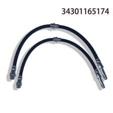 Image of 2X 34301165174 Rear Brake Hose Pipe Fits BMW E46 316 318 320 325 330 M3 323 New