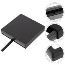 Image of 2 Pcs Necklace Storage Box Compartment Jewelry Display Film Case Packaging