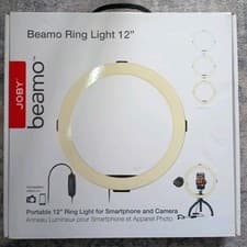 Image of JOBY Beamo Ring Light 12", LED Ring Light, 400Lumens, 3000-5600K, USB Powered