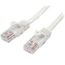 Image of StarTech.com 1 m White Cat5e Snagless RJ45 UTP Patch Cable - 1m Patch Cord - Et