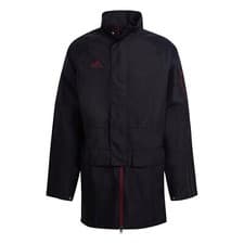 Image of Adidas Tiro VIP Parka Jacket | Mens Size S | Black/red