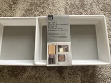 Image of Non Slip Storage Baskets- Set Of 3-Unused With Packaging
