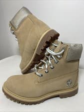 Image of Timberland Heritage 6-Inch Waterproof Leather Boots Beige A1UX2 Size UK 3.5