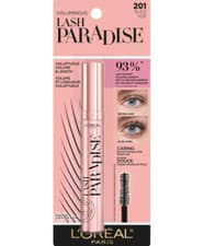 Image of L'OREAL VOLUMINOUS LASH PARADISE WASHABLE MASCARA BLACK 201 NEW SEALED ON CARD
