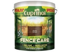Image of Cuprinol Less Mess Fence Care Rustic Brown 6 Litre CUPLMFCRB6L