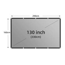 Image of Projector Screen Metal Grey Anti-Light 60-133 Inch 30° Viewing Angle 16:9 Portab