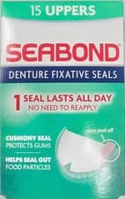 Image of Seabond Denture Fixative Seals - 15 Original Uppers