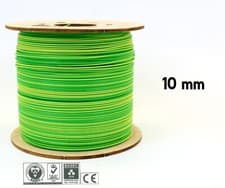 Image of 10 mm Single Core Conduit Cable 6491X Blue Brown Earth Yellow / Green Wire