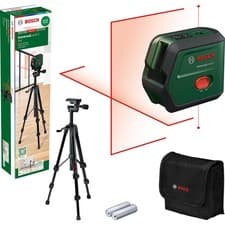 Image of Bosch UNIVERSALLEVEL 2 Cross Line Laser Level and Tripod Set