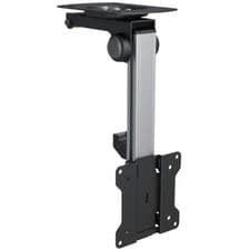 Image of Flip Down 13" - 27" TV Ceiling or Under Cabinet Mount Bracket with Tilt & Swivel