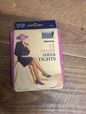 Image of Superdrug One Size Slate 15 Denier Sheer Tights
