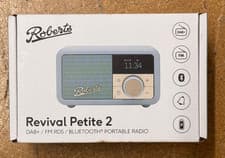 Image of Roberts Revival Petite 2 DAB /FM Retro Bluetooth Radio - Duck Egg Blue NEW BOXED