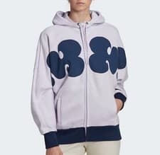 Image of WOMENS ADIDAS SPORTSWEAR X MARIMEKKO HOODIE TRACK TOP PURPLE UK S LAST ONE NEW