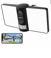 Image of Link2Home Outdoor Smart Floodlight Camera 2K 4MP Black CCTV / SECURITY system