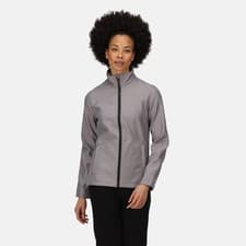Image of Regatta Ablaze rock grey women's waterproof breathable stretch softshell jacket