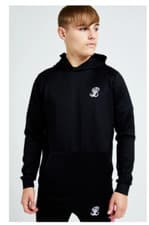 Image of Illusive London Boys Overhead Flux Taped Hoodie  Black Sz Age 13 - 14
