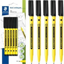 Image of STAEDTLER Noris Handwriting Pen - Black Pack of 5