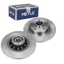 Image of Meyle Rear Axle Brake Disc Set 280mm Fits Fiat Talento Nissan Renault Vauxhall